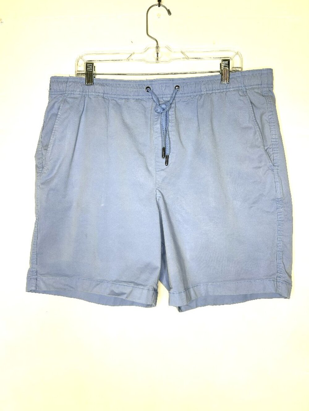 Gap Men's Shorts XL Periwinkle Blue Elastic Waist Relaxed Fit Drawstring Chino